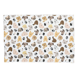 Housse D'oreillers Jours de chiens - Motif de races de chiens et de p