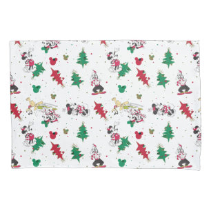 Housse D'oreillers Joyeuses fêtes   Christmas Mickey Souris & Amis