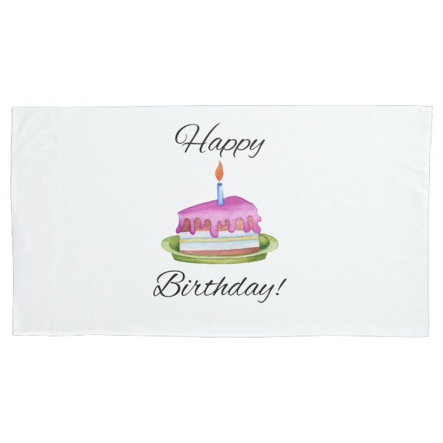 Housse D'oreillers Joyeux anniversaire ! (devant)