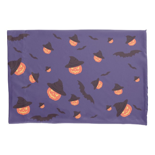 Housse D'oreillers Joyeux Citrouille d'Halloween et Coque Coussin de  (devant)