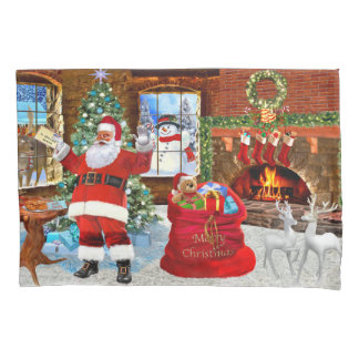 Housse D'oreillers Joyeux Noël de Père Noël