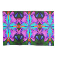 Kaleidoscope Abstrait Violet Et Turquoise