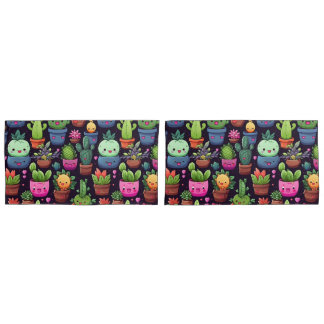 Housse D'oreillers Kawaii Cactus Pillowcases