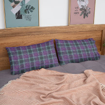 King Size Purple & Green Plaid