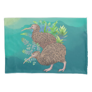 Housse D'oreillers Kiwis et Ferns