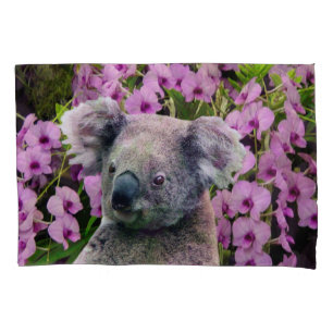 Housse D'oreillers Koala et orchidées