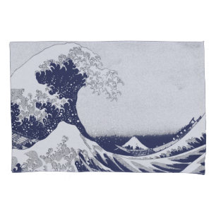 Housse D'oreillers La grande vague outre de Kanagawa (神奈川沖浪裏)