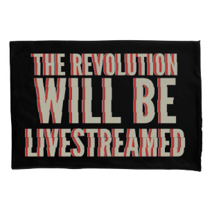 Housse D'oreillers La révolution sera livestreamed
