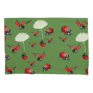 Housse D'oreillers Ladybugs Spring Pillowcase