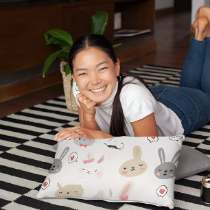 Housse D'oreillers Lapin Motif Bunny