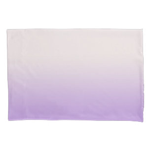 Housse D'oreillers Lavande blanche moderne violet ombre dégradé