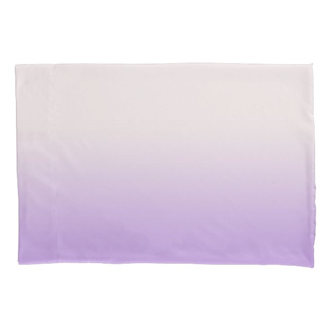 Housse D'oreillers Lavande blanche moderne violet ombre dégradé (devant-gauche)