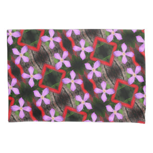 Housse D'oreillers Lavande simple Clematis Fleur Abstrait Motif