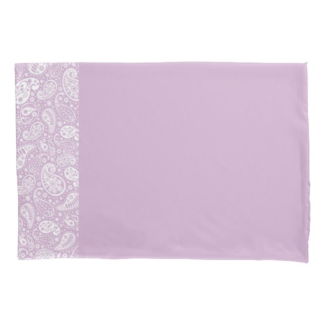 Housse D'oreillers Lavender Paisley Pillowcase (devant)