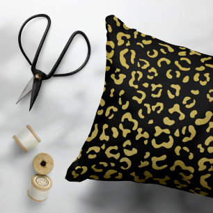 Housse D'oreillers Leopard d'or, Parties scintillant d'or, Motif de l