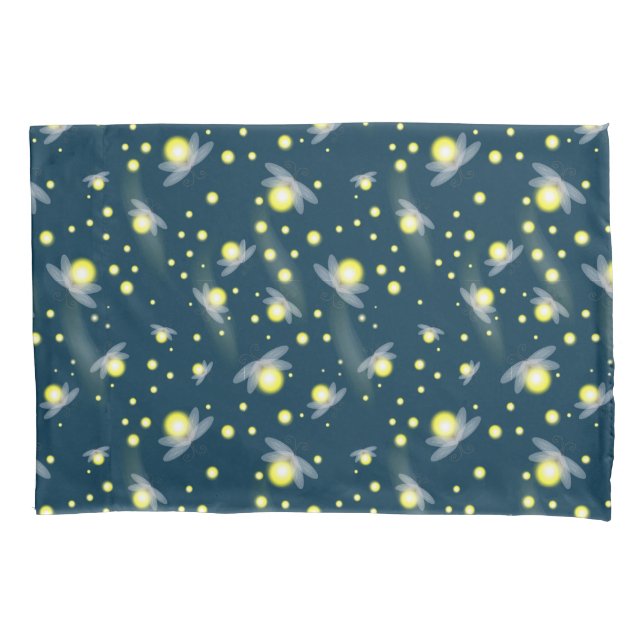 Housse D'oreillers Les lucioles éthérées à la Motif de nuit (devant)