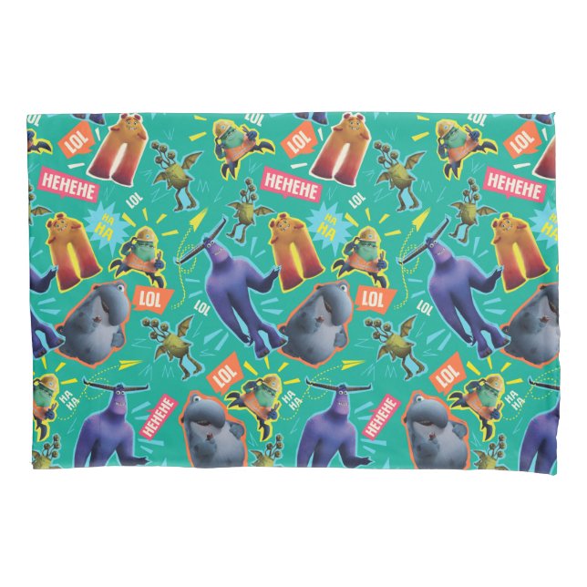 Housse D'oreillers Les monstres au travail | MIFT Motif de rire (devant)