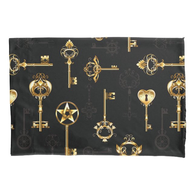 Housse D'oreillers Les Patters de Seamless avec Golden Keys (devant)
