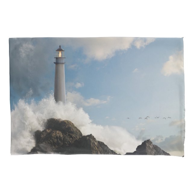 Housse D'oreillers Les phares | Phare Avec Vagues De Crise (devant)