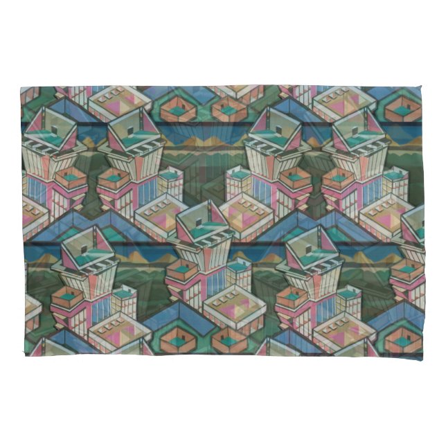 Housse D'oreillers Licorice alltrie collage 3D en daim (devant)