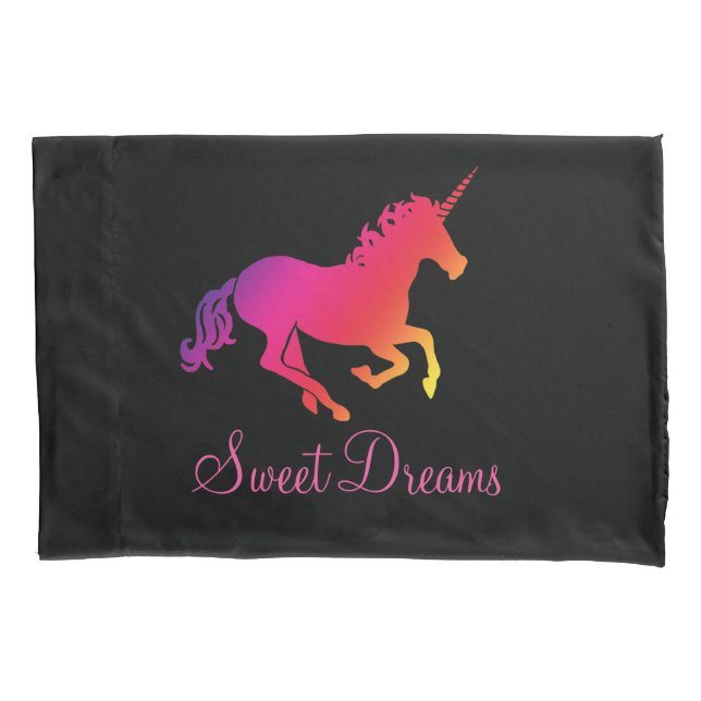 Housse D'oreillers Licorne de rêves doux (devant)