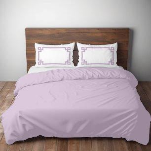 Housse D'oreillers Lilac Purple Clé grecque Standard