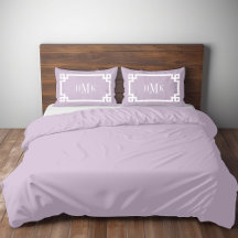 Lilac Purple Grec Clé Monogramme Standard