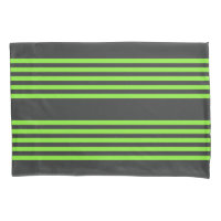 Lime vert et charbon de bois cinq bandes motif
