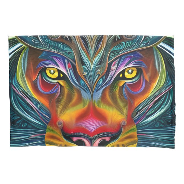 Housse D'oreillers Lion d'Imaginaire magique Artsy (devant)