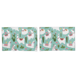 Housse D'oreillers Llama Motif