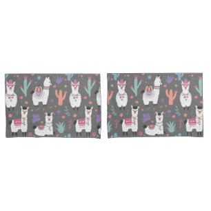 Housse D'oreillers Llama Motif