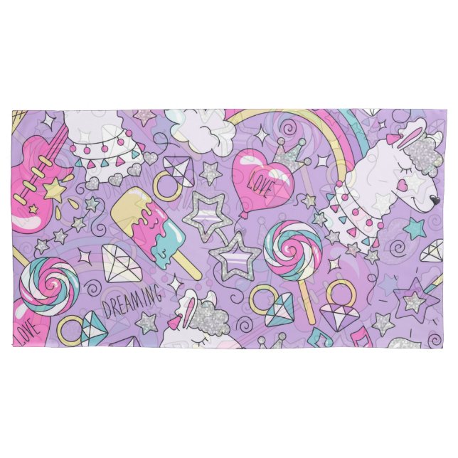 Housse D'oreillers Llama motif 1 (devant)