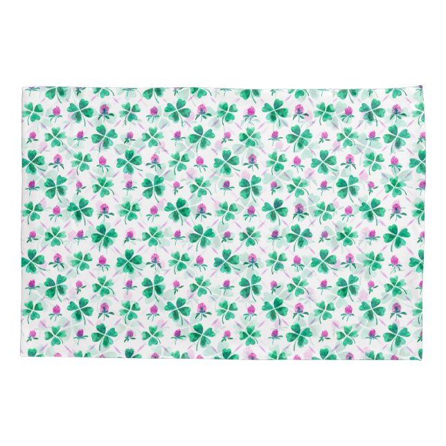 Housse D'oreillers Lucky shamrock (Dos)