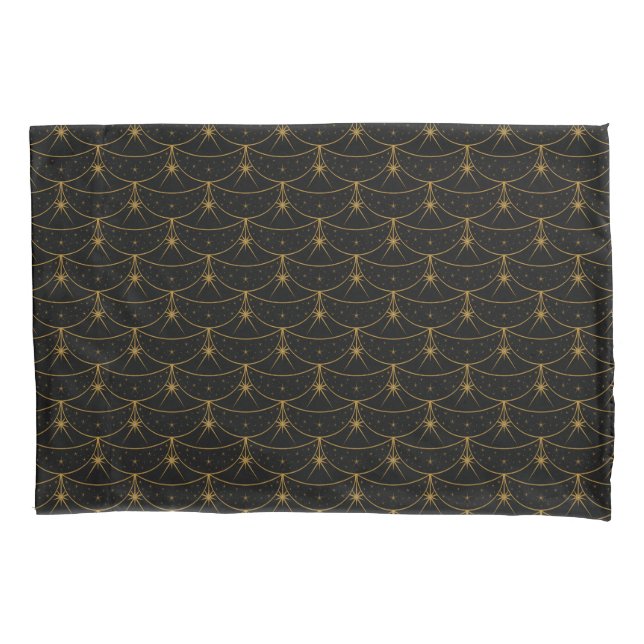 Housse D'oreillers Lunes et étoiles Pillowcase (2 tailles) (devant-gauche)