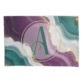 Housse D'oreillers Luxury Gold Glitter Marble Pattern