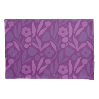 Housse D'oreillers Ma Princesse Aime Le Violet Joyeux Fleurs Énormes
