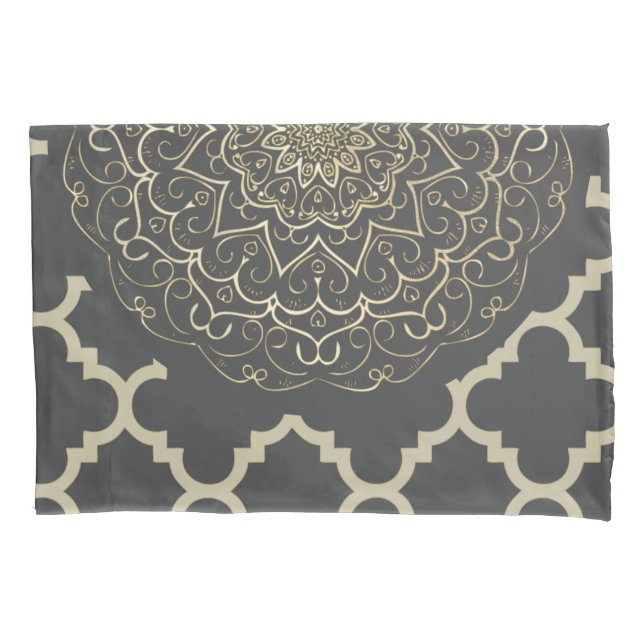 Housse D'oreillers Mandala Oriental - Pillowcase (devant)