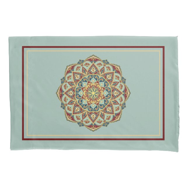 Housse D'oreillers Mandala Oriental - Pillowcase (devant)