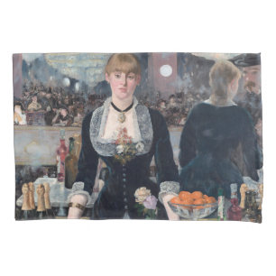 Housse D'oreillers Manet - Un bar aux Folies-Bergere