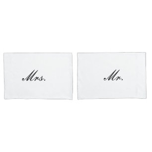 Housse D'oreillers Mariage