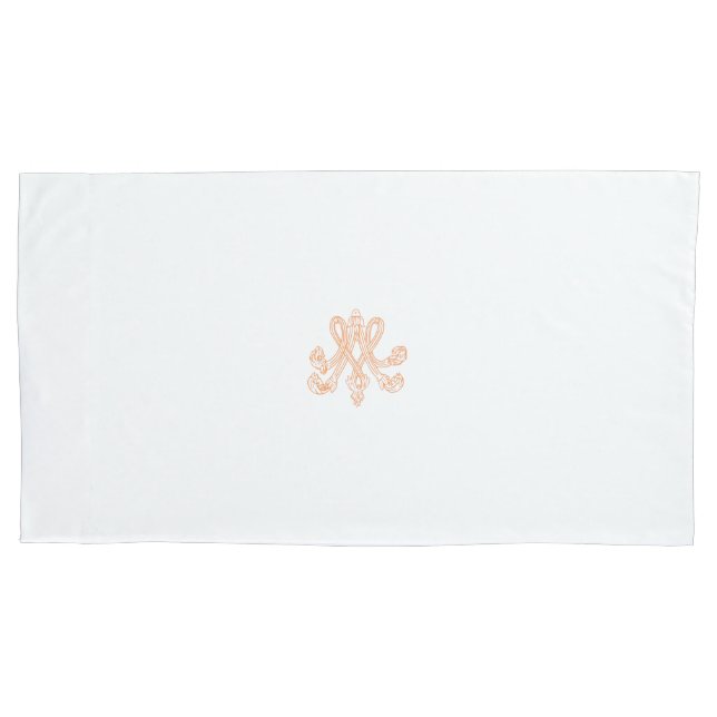 Housse D'oreillers Marie Antoinette - monogramme - Royal monogram (devant)