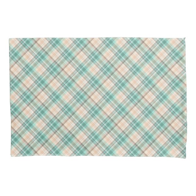Housse D'oreillers Marina Plaid Sur Un Biais (devant)