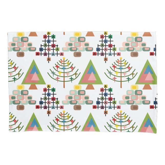 Housse D'oreillers MCM Xmas Trees (devant)