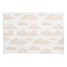 Melon Dreamtime Aquarelle Nuages Pillowcase