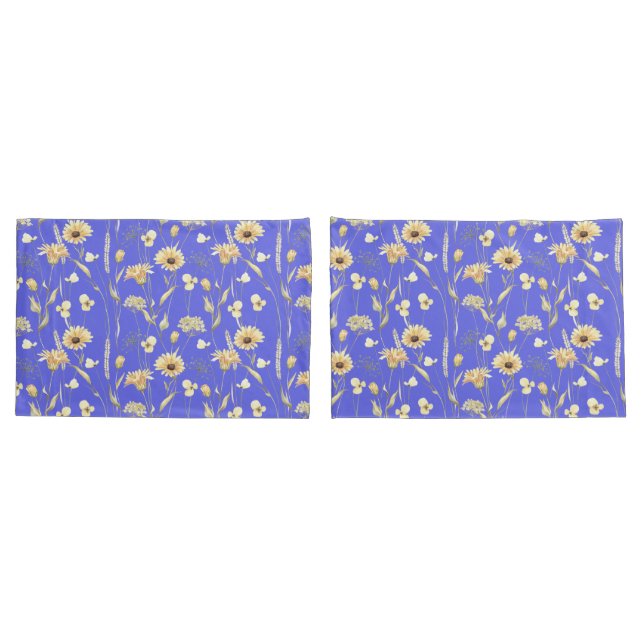 Housse D'oreillers Mer cottage pays imprimer bleu coussin coque (Dos-Set)