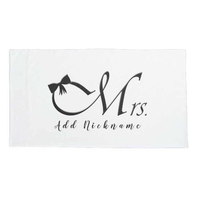 Housse D'oreillers Mme avec Bow (Dos)