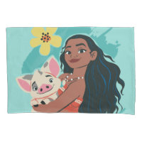 Moana Holding Pua Illustré