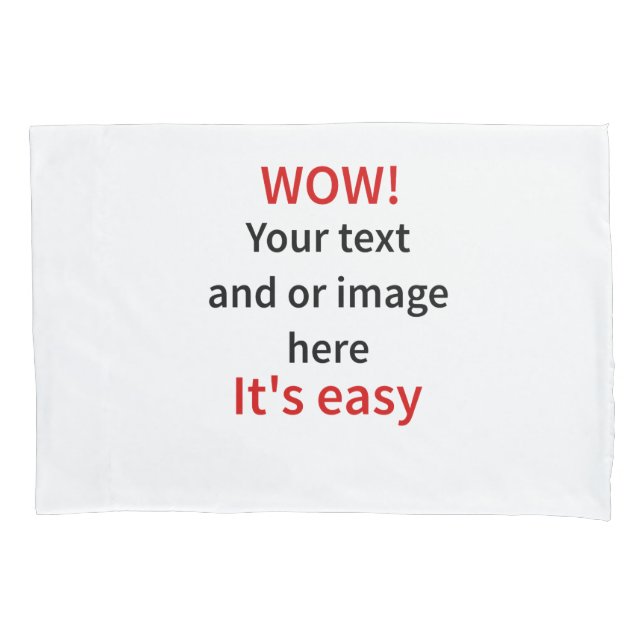 Housse D'oreillers Modèle personnalisable (devant)