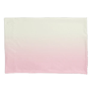 Housse D'oreillers Moderne Blanc Pastel rose Ombre Gradient