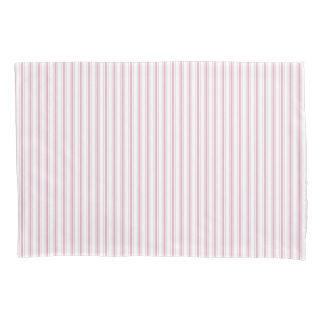 Housse D'oreillers Moderne Elégant Rustique Rose Français Ticking Str (devant-gauche)